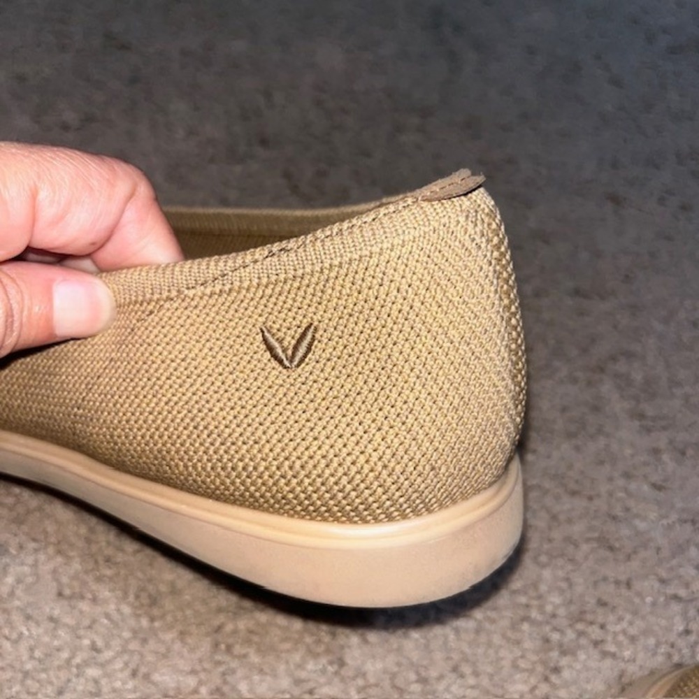 VIVAIA Veronica Pointed-Toe Flats Knit Sustainable Nutmeg Tan 40 / 9 - Picture 10 of 10